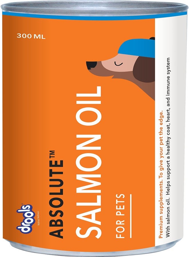 Drools Absolute Salmon Oil Syrup- Dog Supplement, 300ml - Image 1